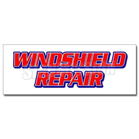 Signmission WINDSHIELD REPAIR DECAL sticker glass repair specialist automotive cars, D-12 Windshield Repair D-12 Windshield Repair